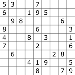 Sudoku puzzle
